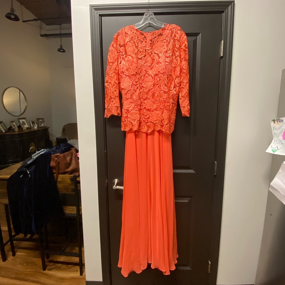 Coral formal gown